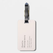 2つの美しい馬ウェスタンボホ ラゲッジタグ (裏面縦)