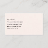 2つの美しい馬ウェスタンボホ 名刺 (裏面)