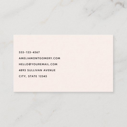 2つの美しい馬ウェスタンボホ 名刺 (裏面)