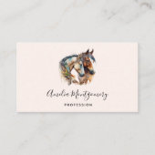 2つの美しい馬ウェスタンボホ 名刺 (正面)