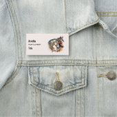 2つの美しい馬ウェスタンボホ 名札 (インサイチュ)