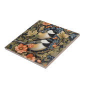 2つの美しい黒のキャップ付き《鳥》アメリカゴガラ タイル (側面)