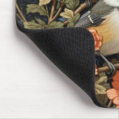 2つの美しい黒のキャップ付き《鳥》アメリカゴガラ マウスパッド (コーナー)