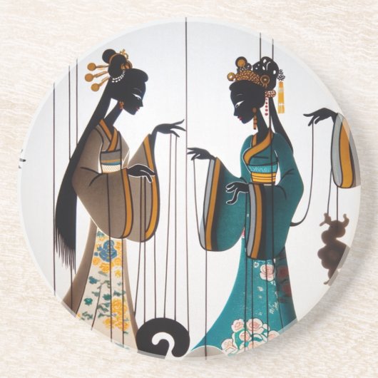 2つの美しい コースター (正面)