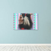 2つの羽 キャンバスプリント (インサイチュ (ウッドフロア))