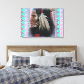 2つの羽 キャンバスプリント (インサイチュ (寝室))