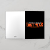 2つの腎臓を持つことは昨年のように8 箔グリーティングカード (外側レイダウン)