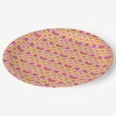 2つの花のバラ ペーパープレート (アングル)