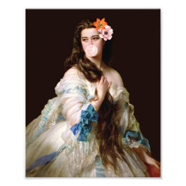 2つの花を持つバブルガムディーバ フォトプリント           