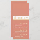 2つの花嫁の旅程のお知らせ 招待状 (正面/裏面)