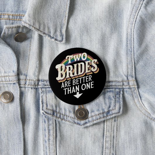 2つの花嫁は1つのレズビアンよりも優結婚れている 缶バッジ (インサイチュ)