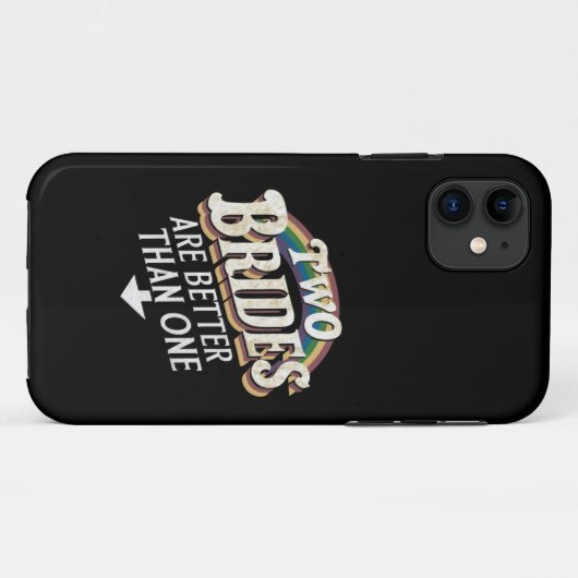 2つの花嫁は1つのレズビアンよりも優結婚れている Case-Mate iPhoneケース (裏面(横))