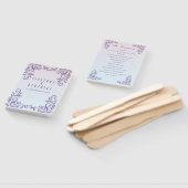 2つの花嫁薄紫結婚式プログラム ハンドファン (組立なし)