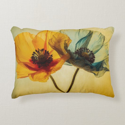 2つの花 アクセントクッション (正面)