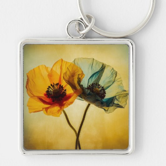 2つの花 キーホルダー (正面)