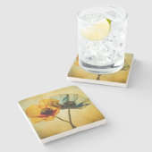 2つの花 ストーンコースター (横)