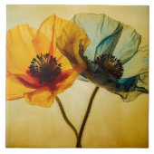 2つの花 タイル (正面)