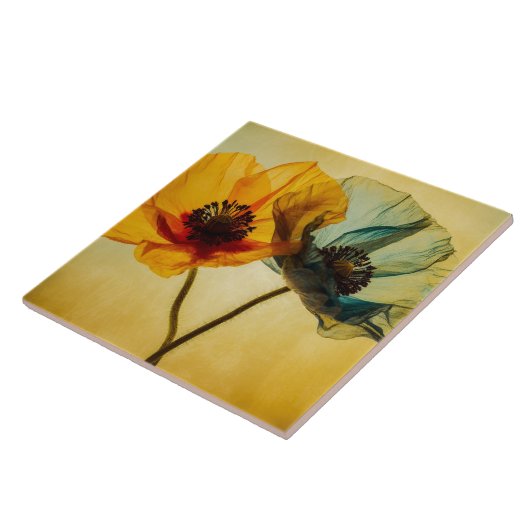 2つの花 タイル (側面)