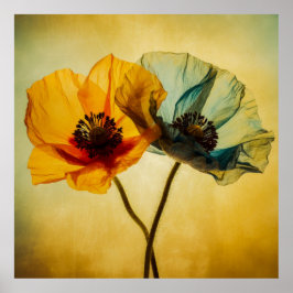 2つの花 ポスター