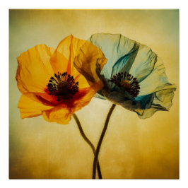 2つの花 ポスター