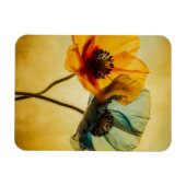 2つの花 マグネット (横)