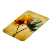 2つの花 マグネット (左側)