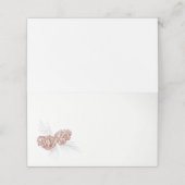 2つの茶色の松のコーンスケッチアート座席表 プレイスカード (外部開封)