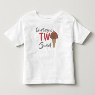 2つの菓子のカスタムのワイシャツはあります トドラーTシャツ