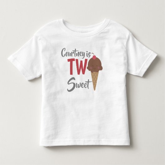 2つの菓子のカスタムのワイシャツはあります トドラーTシャツ (正面)