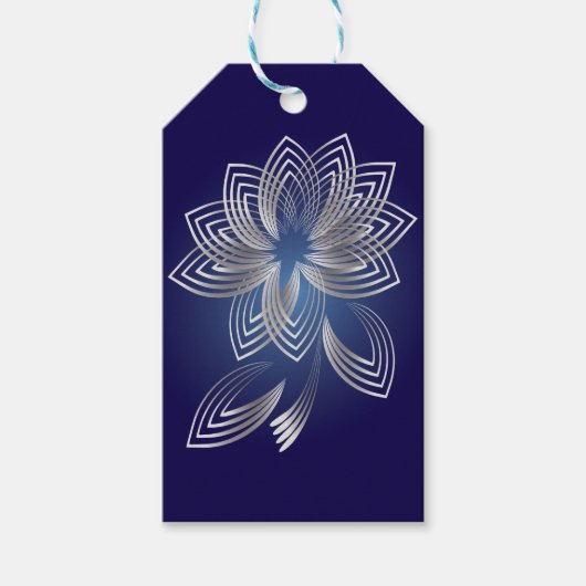 2つの落ちた花びら ギフトタグ (正面)