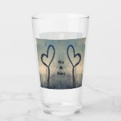 2つの蒸し暑いハートズザーズ&ザーズ・カップル タンブラーグラス (裏面)