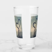2つの蒸し暑いハートズザーズ&ザーズ・カップル タンブラーグラス (左)