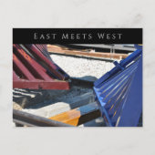 2つの蒸気エンジン、東は西に会う、ゴールデンスパイク ポストカード (正面)