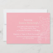 2つの蝶グラフィックbridalシャワーの招待 招待状 (裏面)