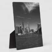 2つの製品で見るパノラミック白黒ブルックリン フォトプラーク (側面)