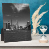 2つの製品で見るパノラミック白黒ブルックリン フォトプラーク (側面)