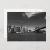 2つの製品で見るパノラミック白黒ブルックリン ポストカード (正面/裏面)