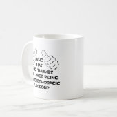 2つの親指…心臓外科(学)外科医 コーヒーマグカップ (正面左)