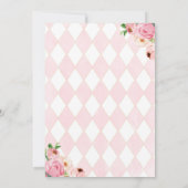 2つの誕生日用ティー招待状フローラティーパーティー 招待状 (裏面)