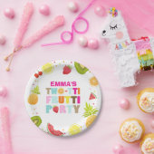 2つの誕生日紙プレートTuttiフルーティ ペーパープレート (パーティー)