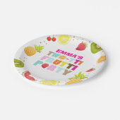 2つの誕生日紙プレートTuttiフルーティ ペーパープレート (アングル)