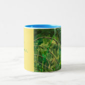 2つの調子のマグは"呼吸し、解放します" ツートーンマグカップ (中央)