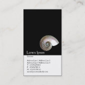 2つの調子の垂直(オウムガイの貝) 名刺 (裏面)