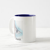 2つの調子の精神病院のマグ ツートーンマグカップ (正面左)