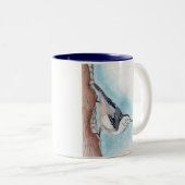 2つの調子の精神病院のマグ ツートーンマグカップ (正面右)