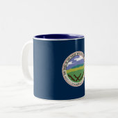 2つの調子のWhitetopのシールのマグ ツートーンマグカップ (正面左)