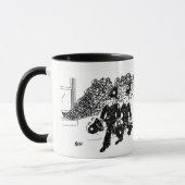2つの警察のキャラクター マグカップ (左)