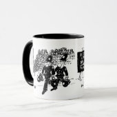 2つの警察のキャラクター マグカップ (正面左)