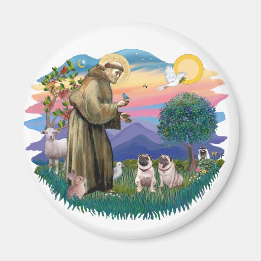 2つの豚 マグネット (正面)