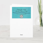 2つの赤いバラが一緒に愛する カード (裏面)